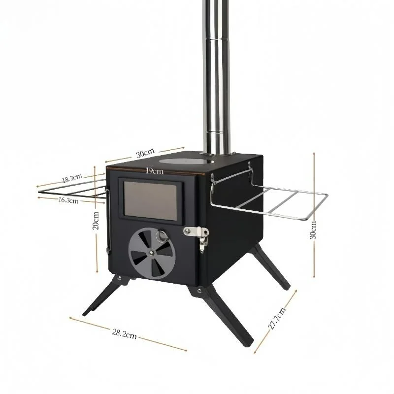 Camping Cooking Easy - Camping Carbon Steel Wood-Burning Stove Tent