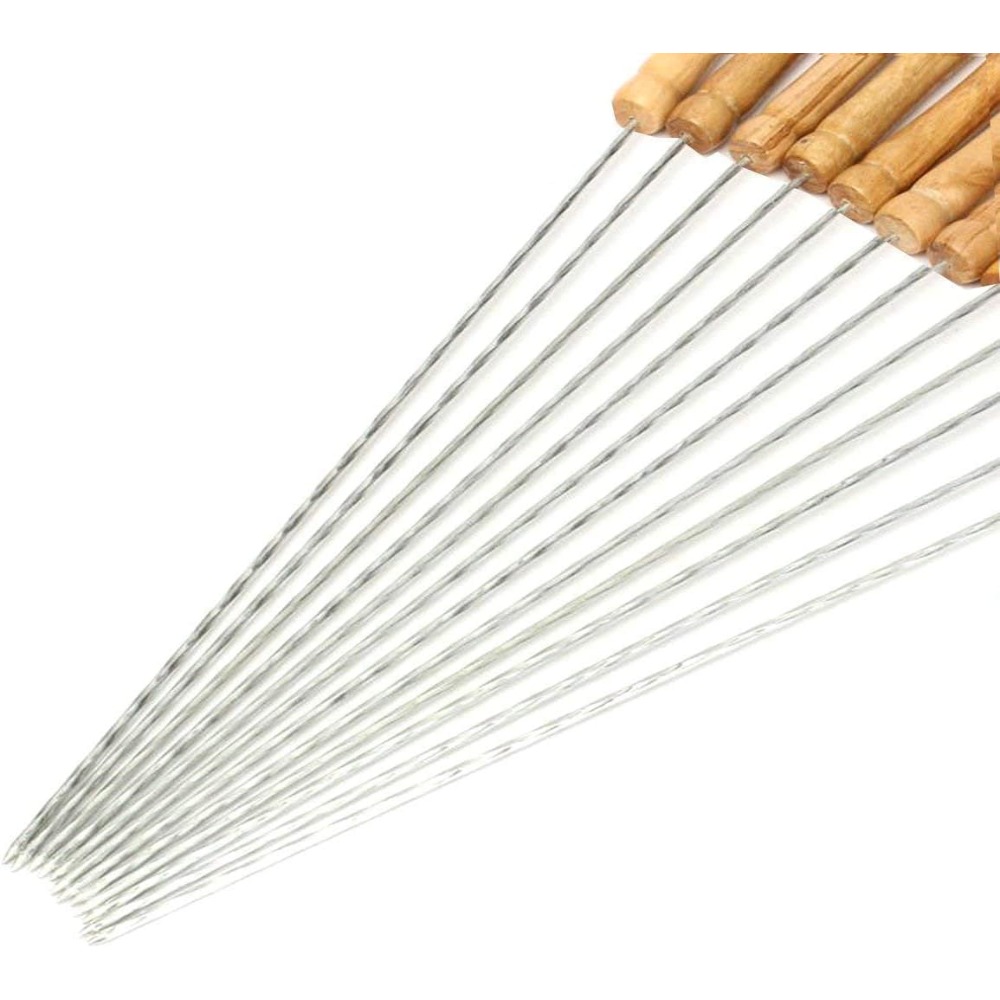 Camping Outdoor Cooking Set - Reusable BBQ Skewers for Grilling Set