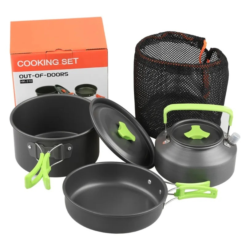Camping Cooking Pots And Pans - Camping Cooking Set, Outdoor Kitchenware Set,