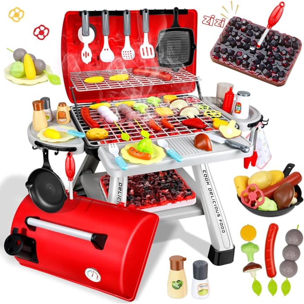 Camping Cooking Kids - Barbecue Grill Toy Set Kids BBQ