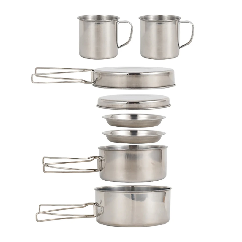 8pcs/Set Camping Cookware Mess - Camping Cooking Pots And Pans recension och pris