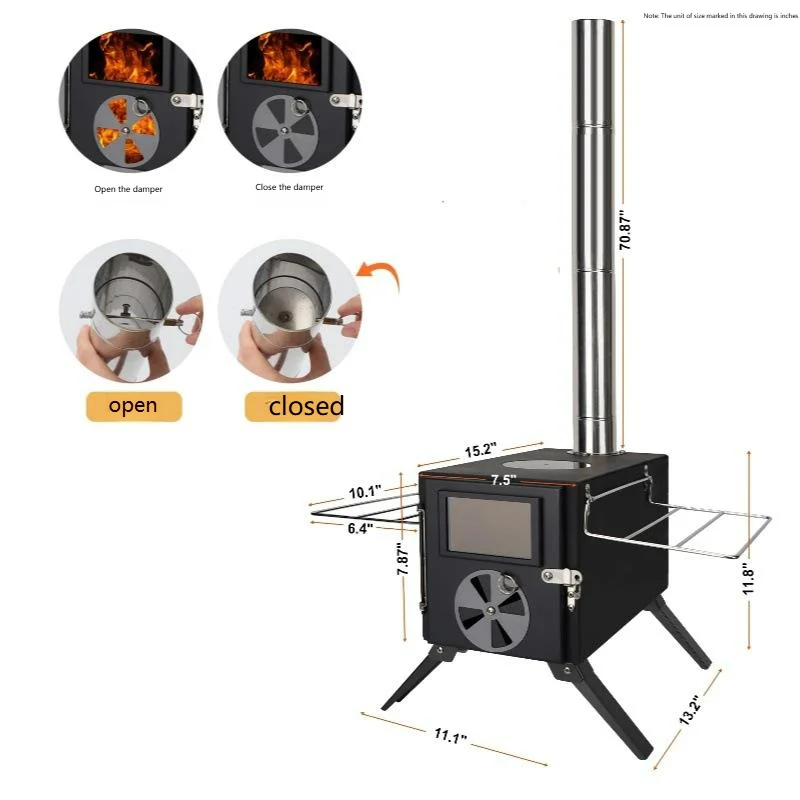 Camping Carbon Steel Wood-Burn - Camping Cooking Easy recension och pris