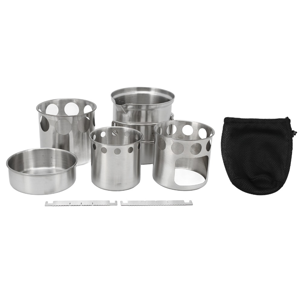 Durable Stainless Steel Campin - Camping Outdoor Cooking Set recension och pris