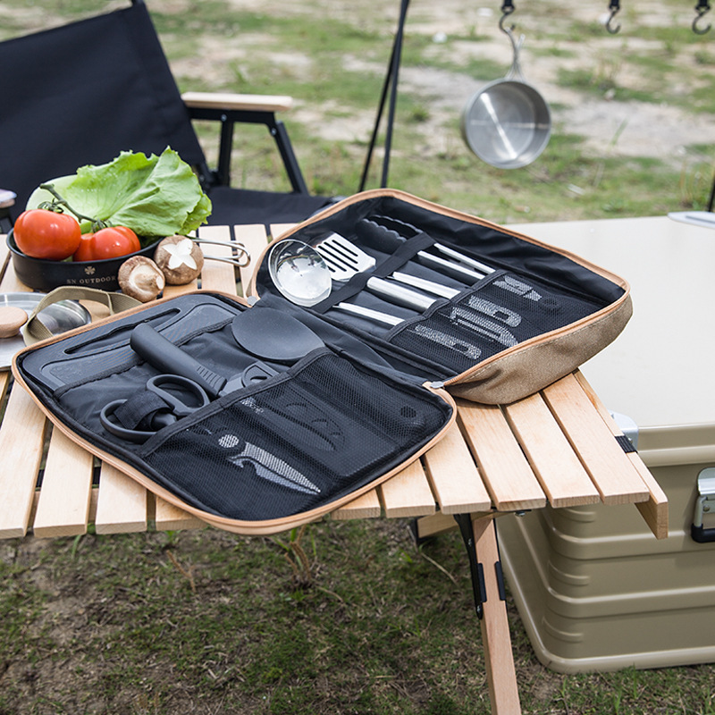 8pcs Camping Kitchen Cookware  - Camping Cooking All In One recension och pris