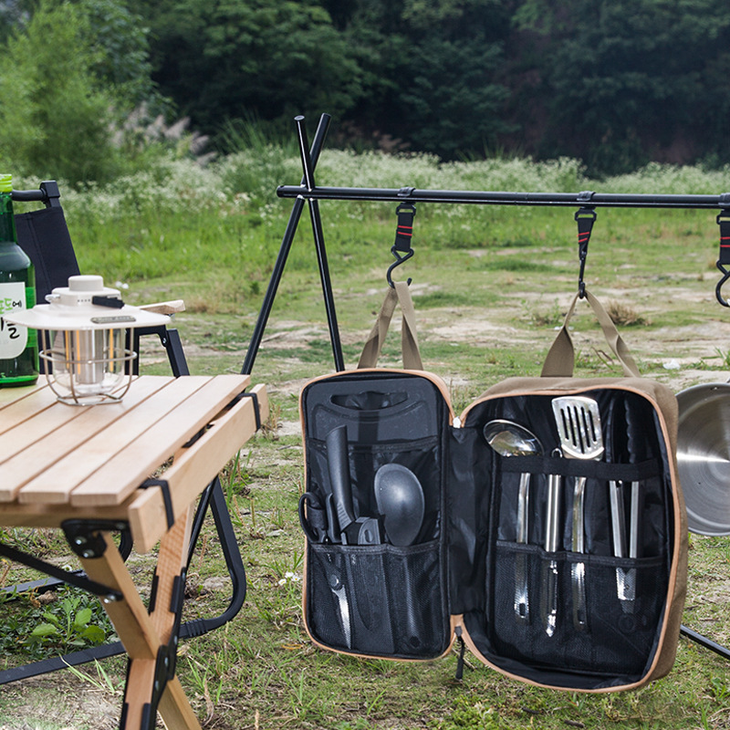 8pcs Camping Kitchen Cookware  - Camping Cooking All In One recension och pris