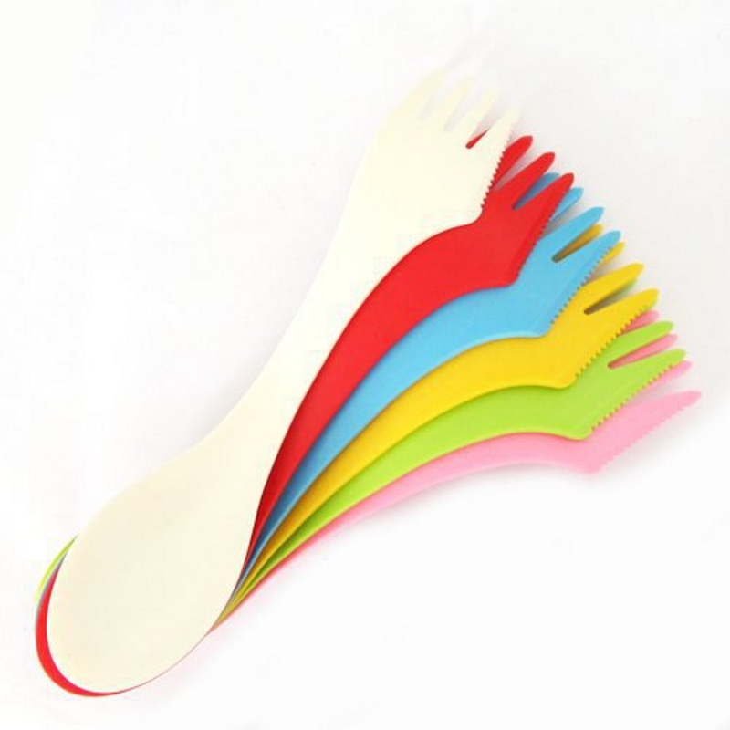 6PCS 3-in-1 Camp Utensils Set  - Camp Spork Set recension och pris