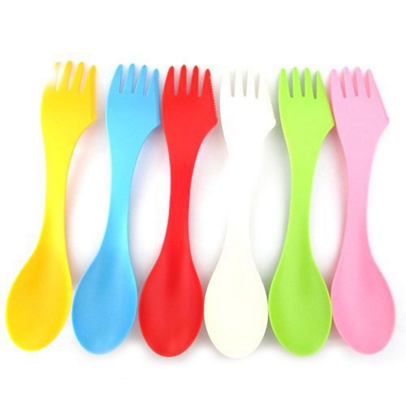 6PCS 3-in-1 Camp Utensils Set  - Camp Spork Set recension och pris