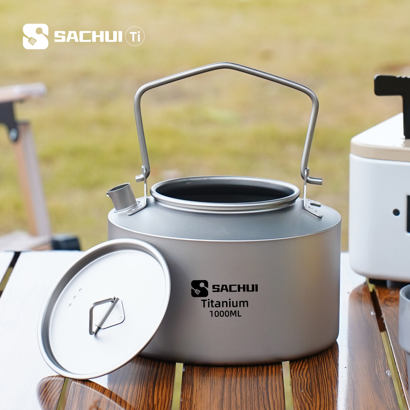 1000ML Pure Titanium Kettle Ou - Camping Outdoor Cooking Set recension och pris