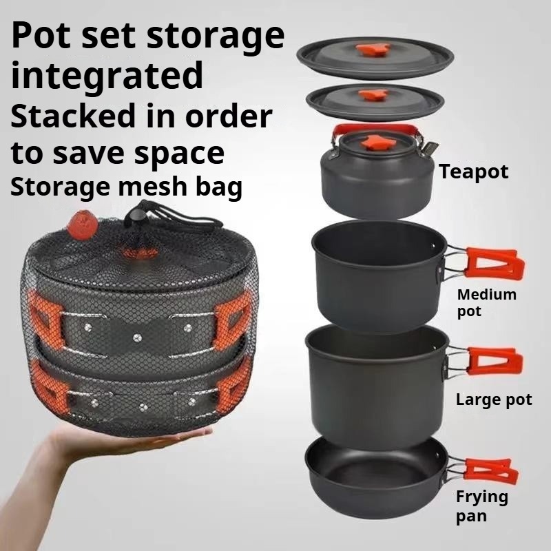 Portable Large Capacity Pot Co - Camping Cooking Easy recension och pris