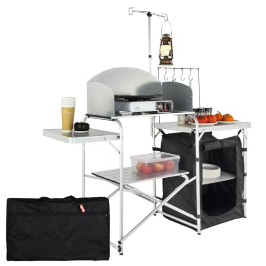 Camping Kitchen Table, Folding - Camping Cooking Cupboard recension och pris