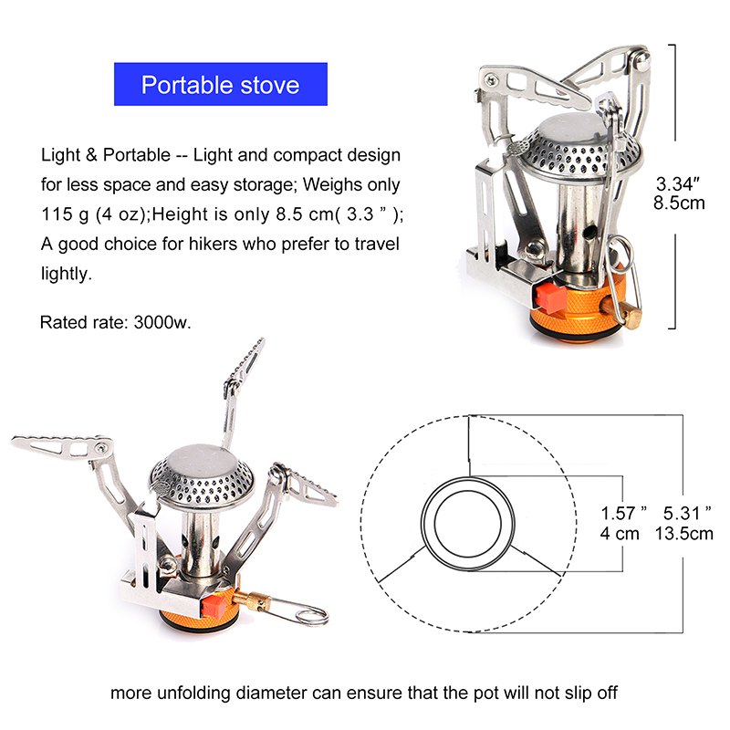 Widesea One-Piece Gas Stove 35 - Camping Cooking Easy recension och pris