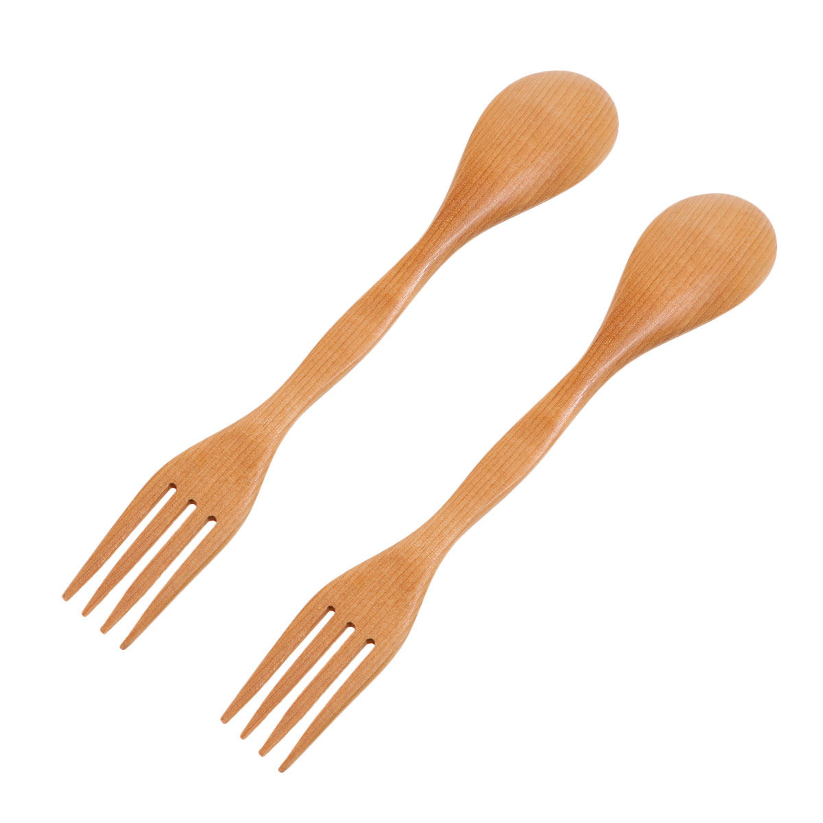 2Pcs Kids Spork Set Bamboo Spo - Camp Spork Set recension och pris
