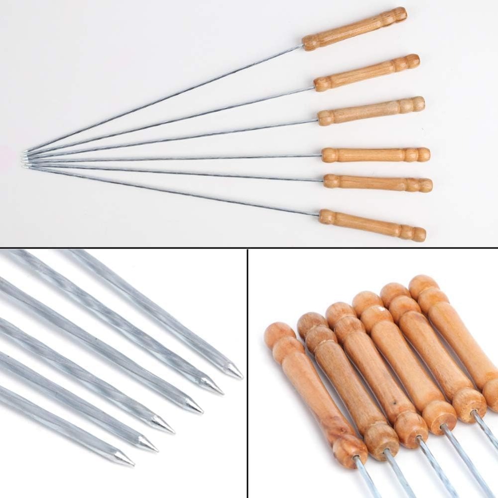 Reusable BBQ Skewers for Grill - Camping Outdoor Cooking Set recension och pris
