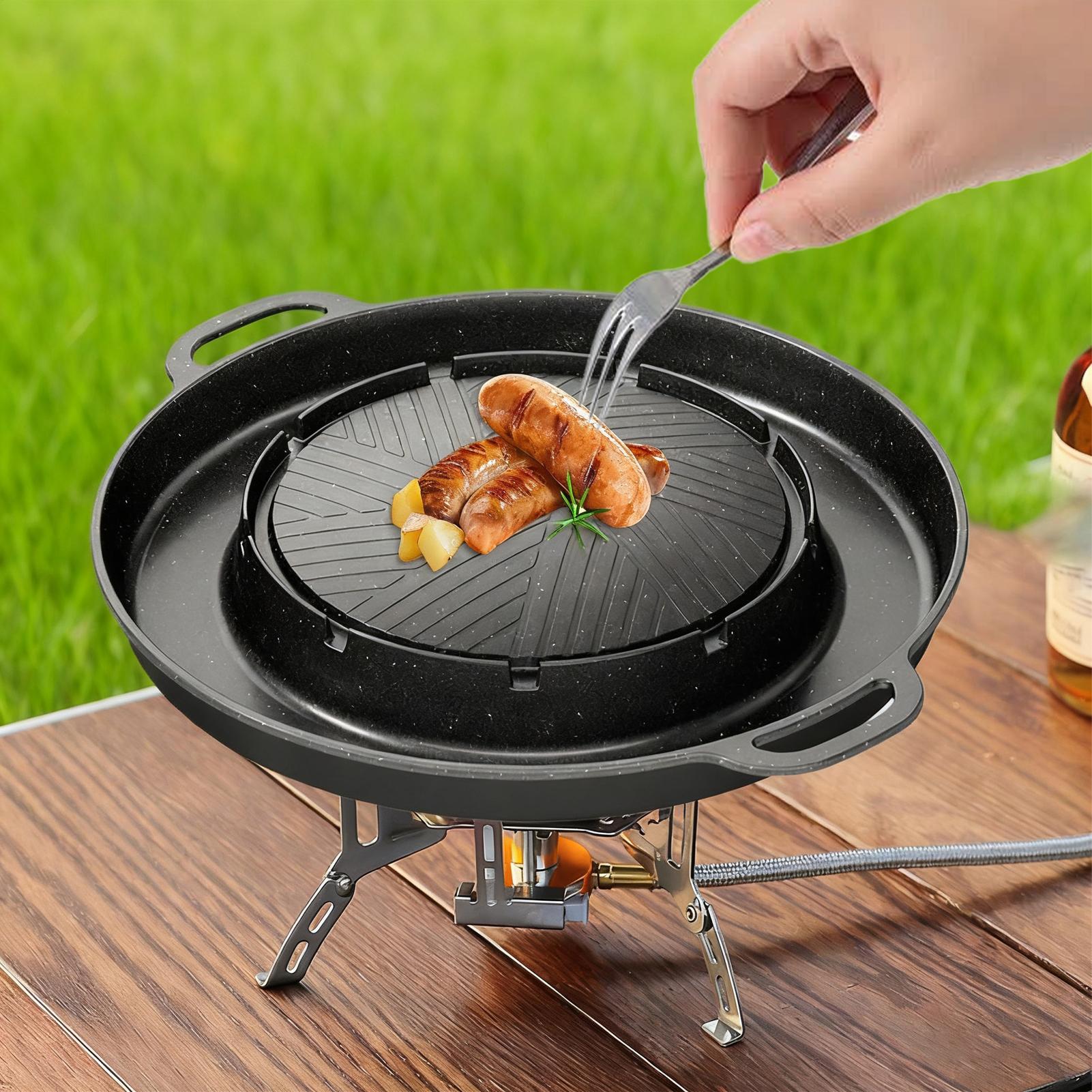 2-in-1 Grill & Hot Pan for Sto - Camping Cooking Cupboard recension och pris