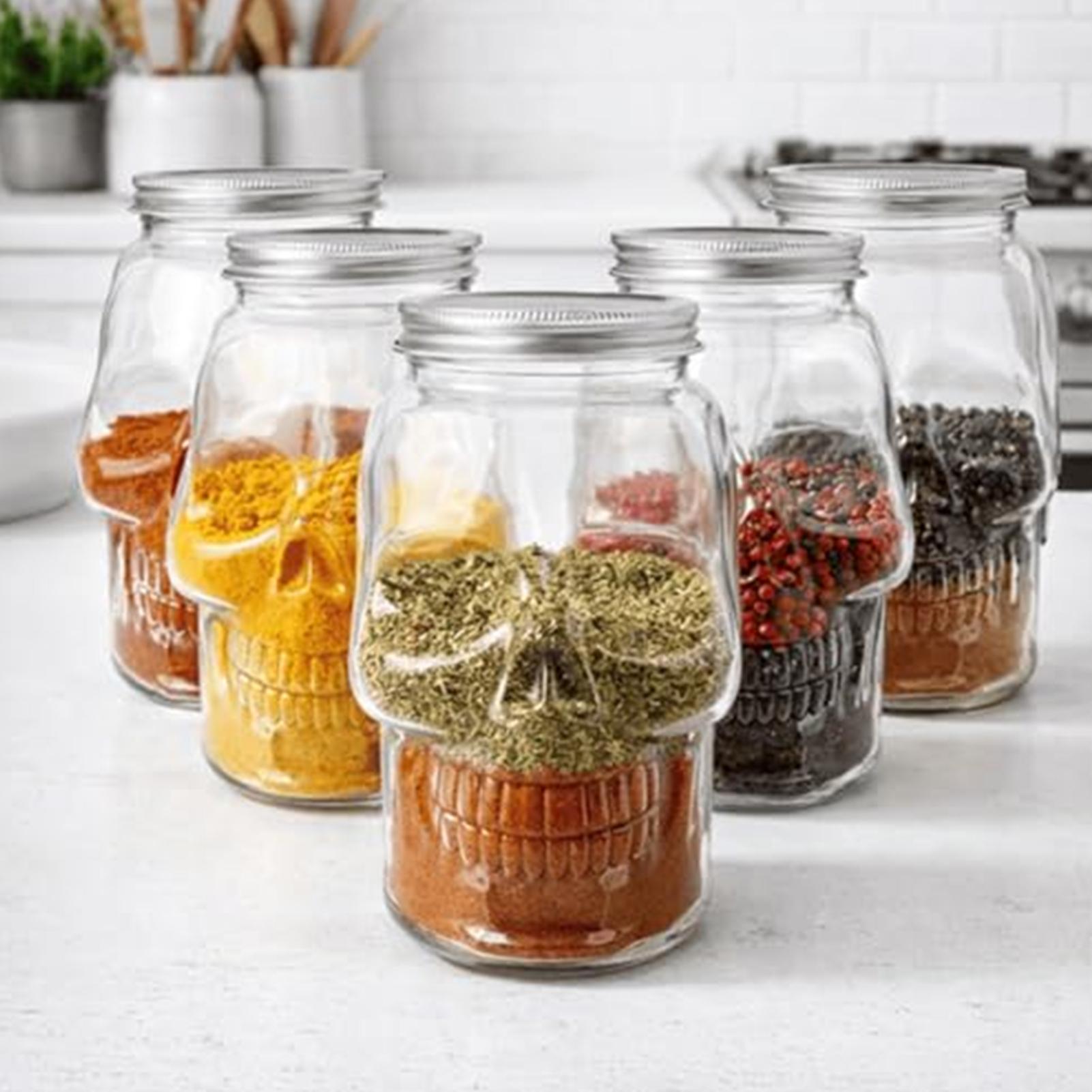 500ml/800ml Skull Jars Reusabl - Camping Cooking Kids recension och pris