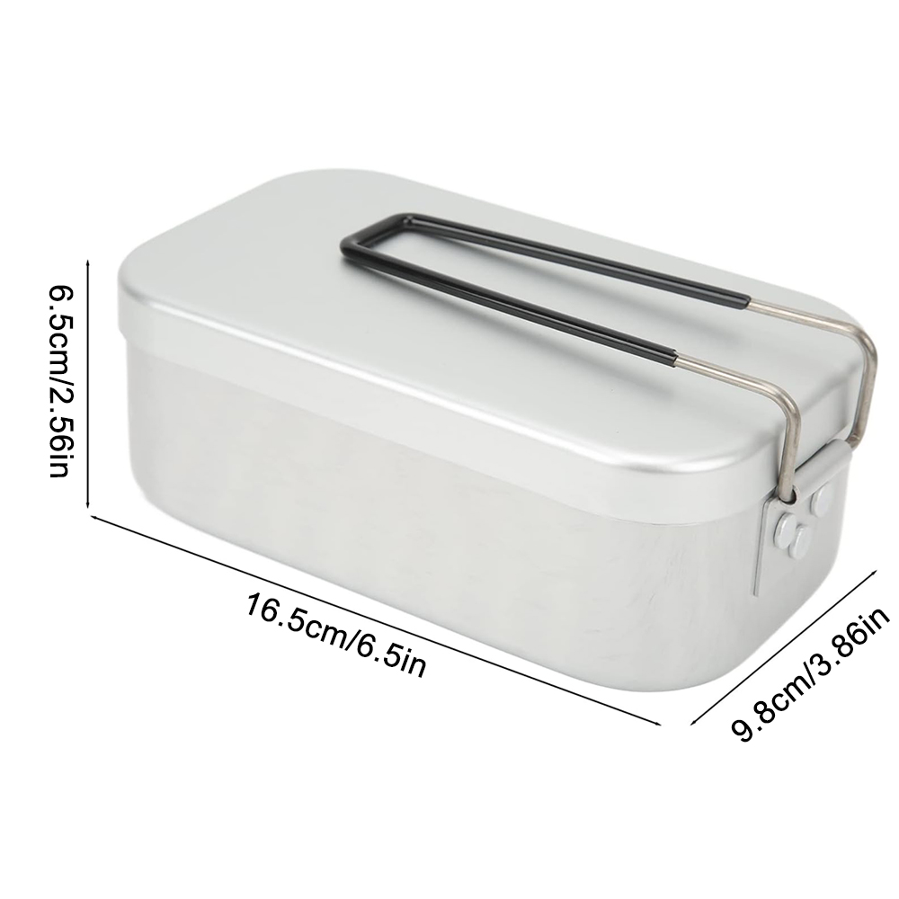 800ML Aluminum Lunch Boxes Out - Camping Outdoor Cooking Set recension och pris