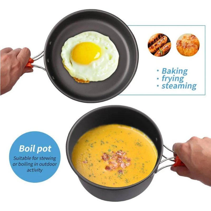 Camping Cooking Set, Outdoor K - Camping Cooking Pots And Pans recension och pris