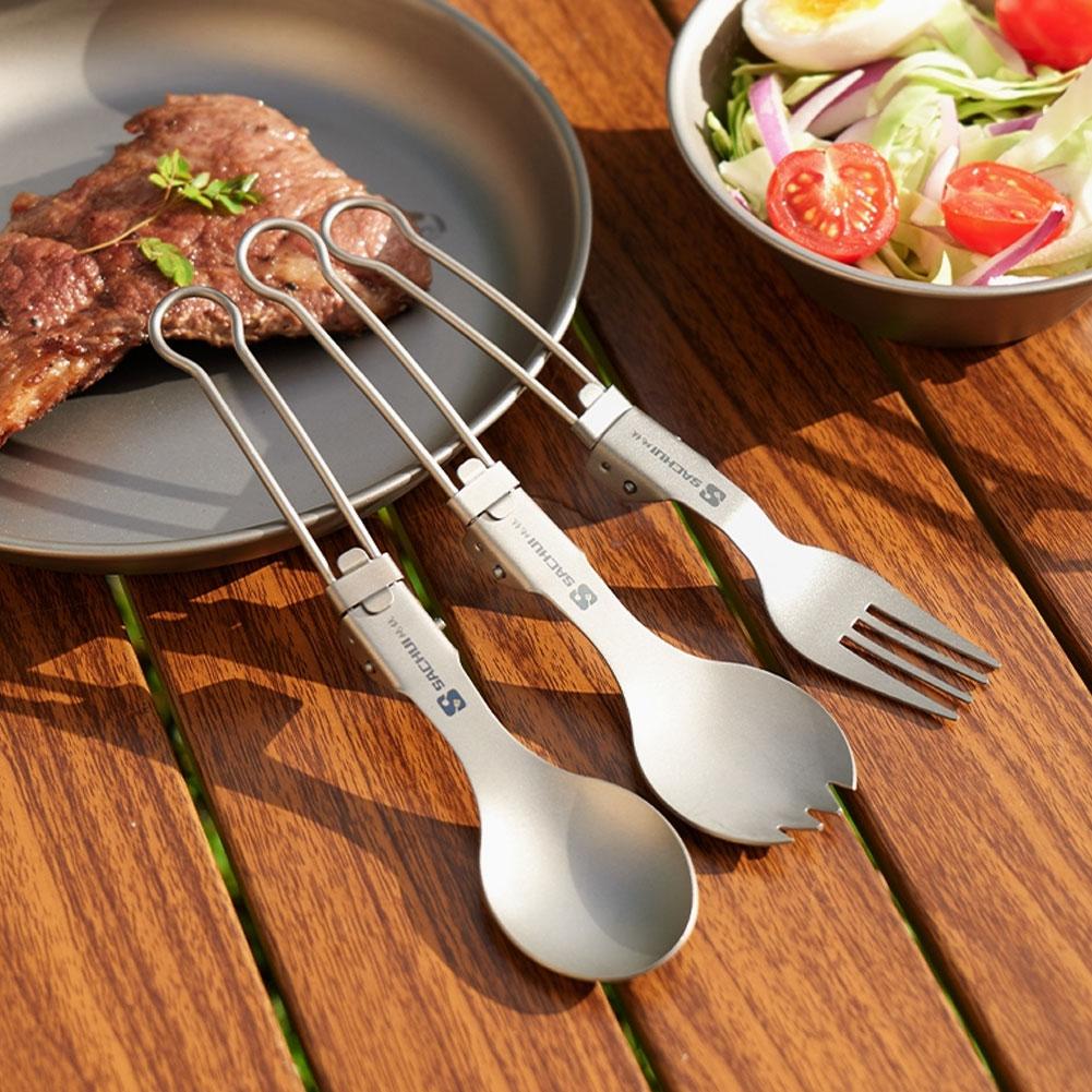Titanium Camping Spork Cutlery - Camp Spork Set recension och pris