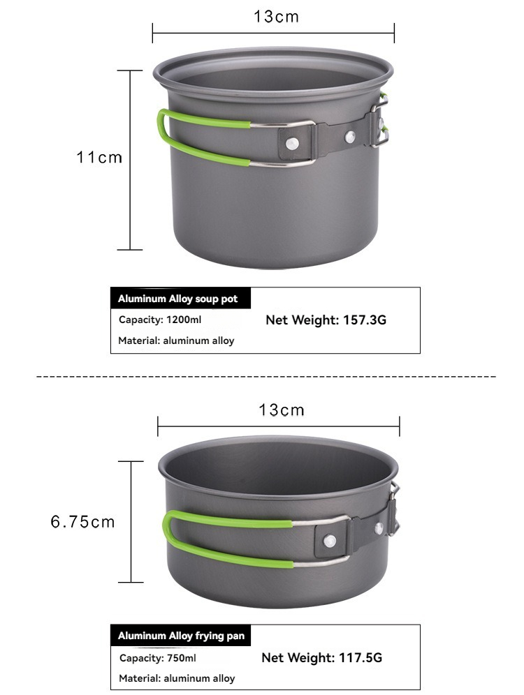 BRS-T15A Camping Cookware Mess - Camping Outdoor Cooking Set recension och pris