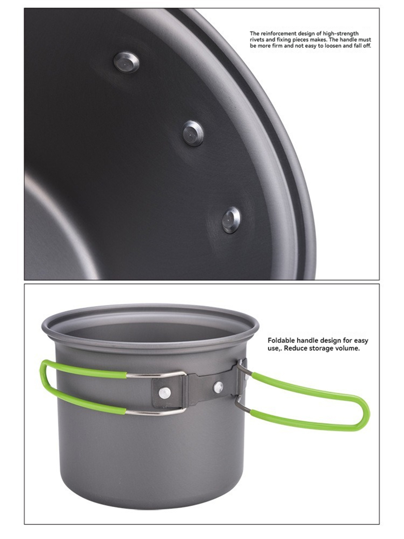 BRS-T15A Camping Cookware Mess - Camping Outdoor Cooking Set recension och pris