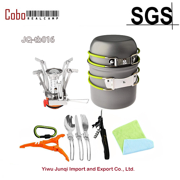 12-17Pcs Camping Cookware Stov - Camp Spork Set recension och pris