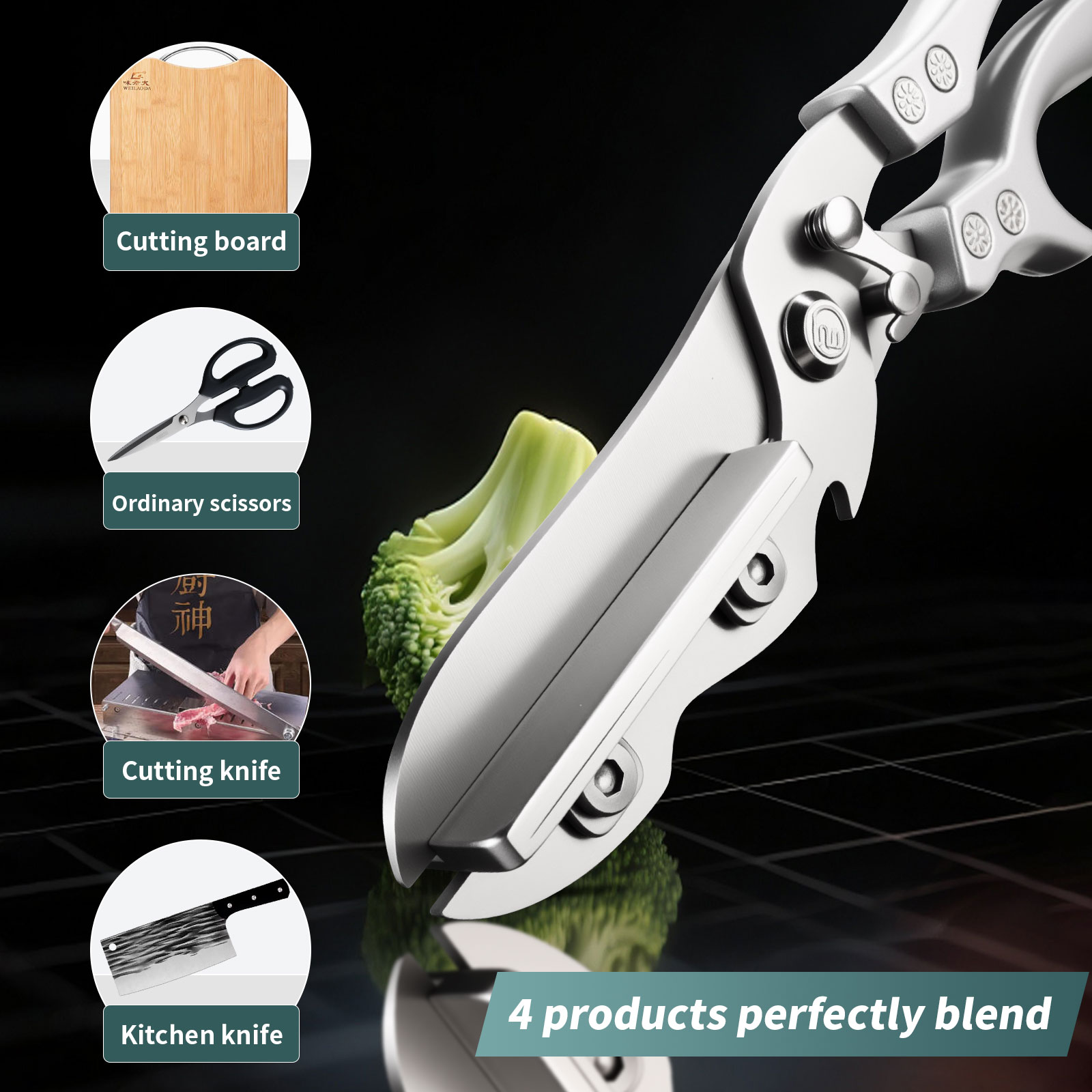 Multifunctional Kitchen Scisso - Camping Cooking All In One recension och pris