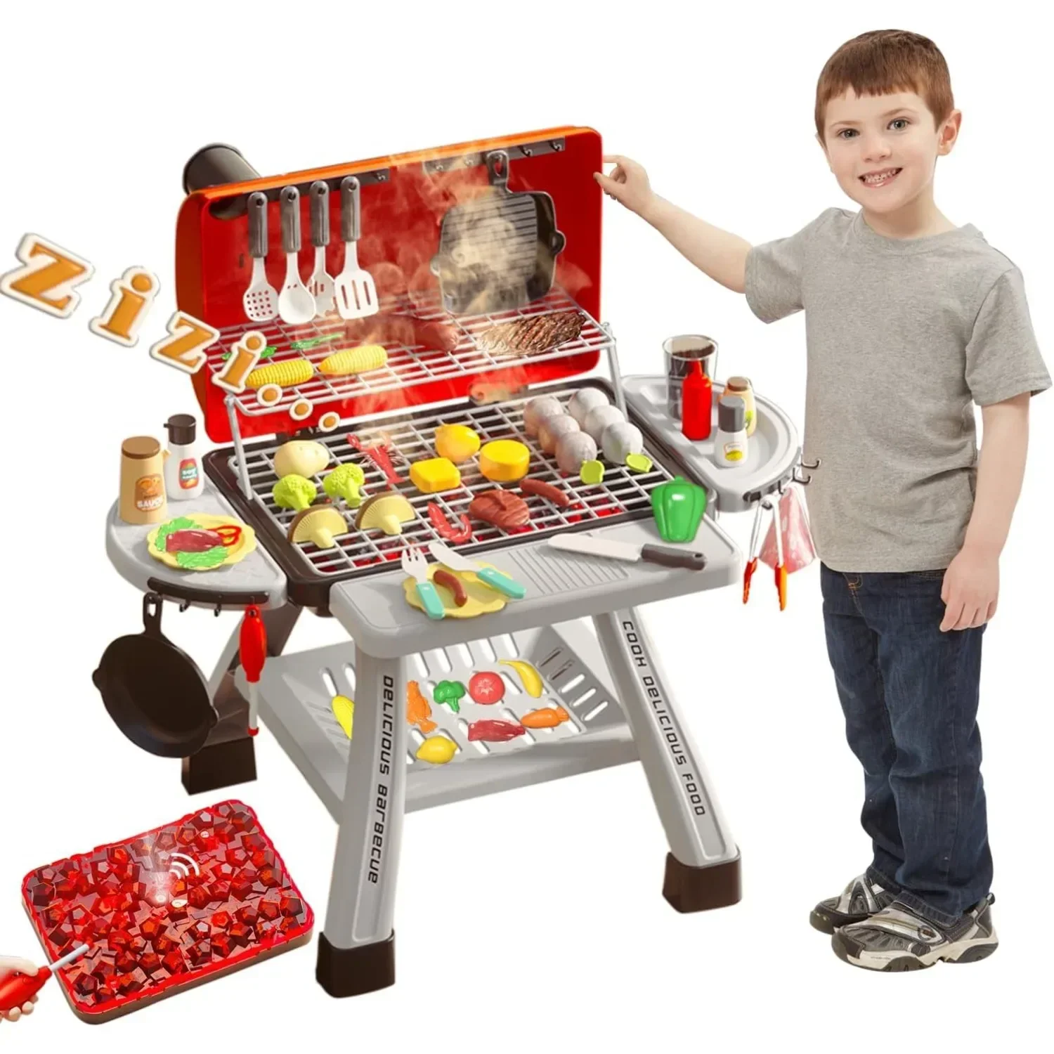 Barbecue Grill Toy Set Kids BB - Camping Cooking Kids recension och pris