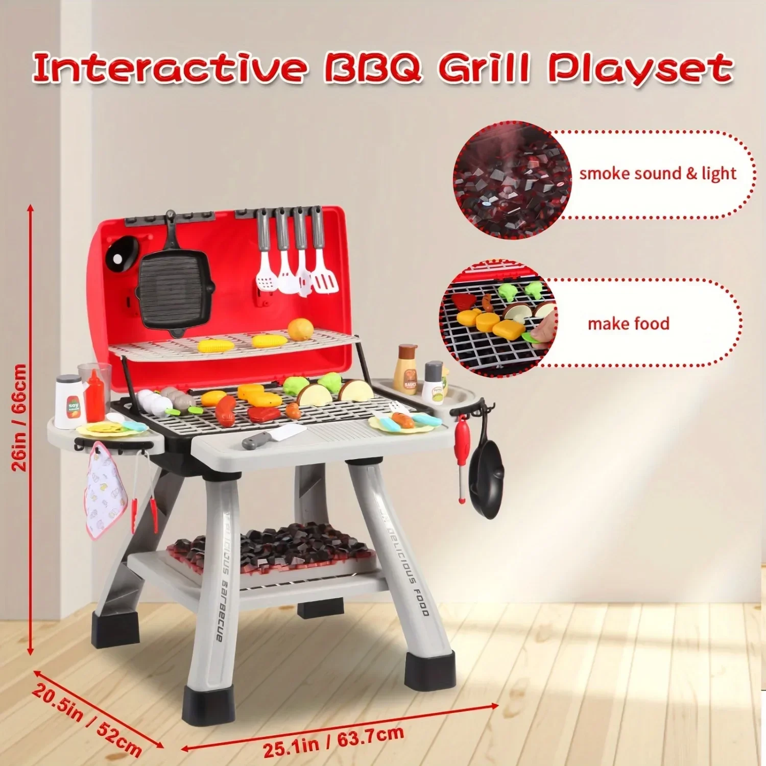 Barbecue Grill Toy Set Kids BB - Camping Cooking Kids recension och pris