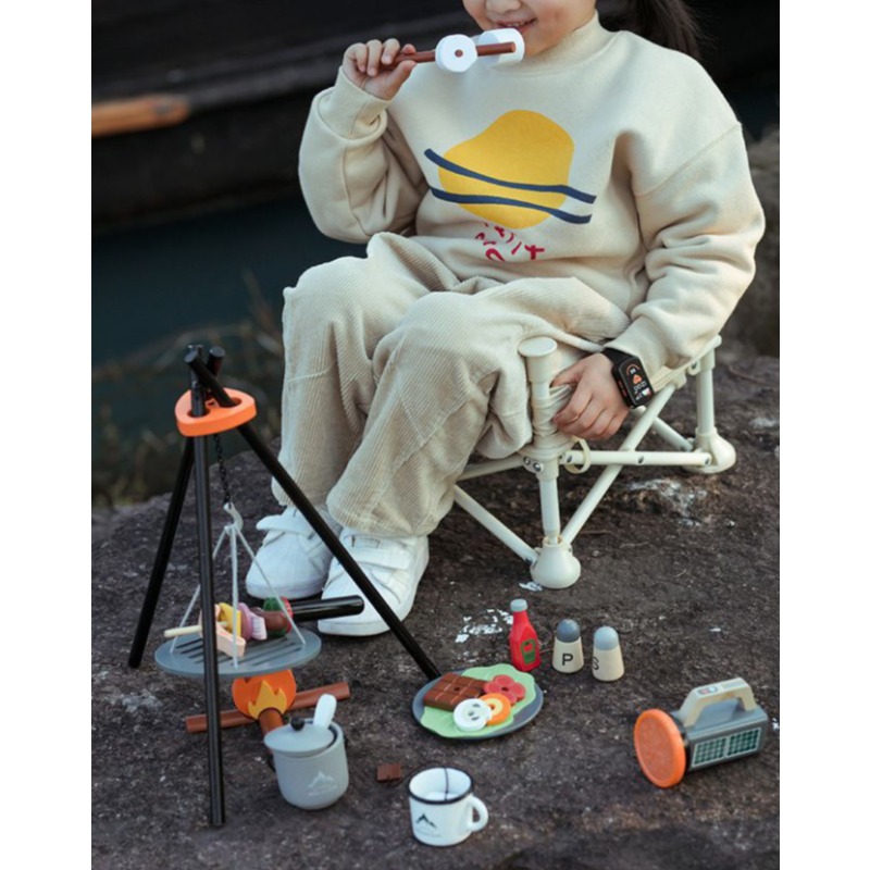 Wooden Camping Pretend Play Se - Camping Cooking Kids recension och pris