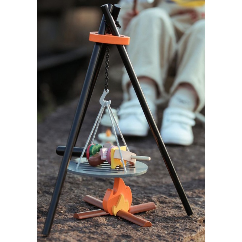 Wooden Camping Pretend Play Se - Camping Cooking Kids recension och pris