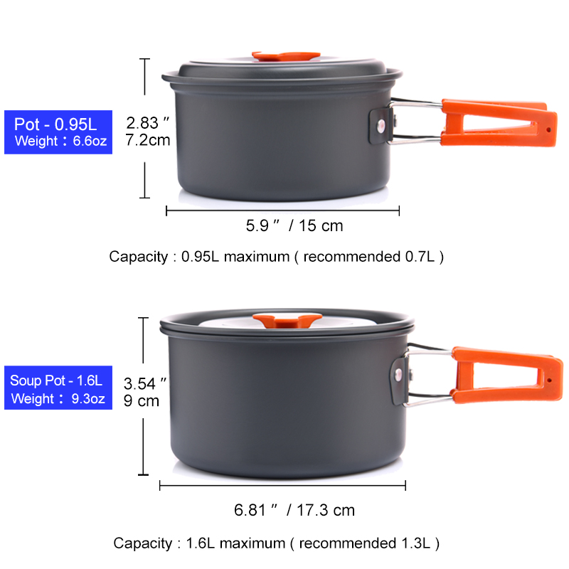 Widesea Camping Outdoor Cookwa - Camping Cooking All In One recension och pris