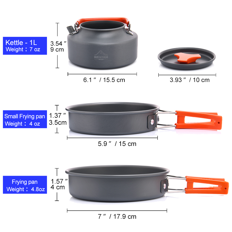 Widesea Camping Outdoor Cookwa - Camping Cooking All In One recension och pris