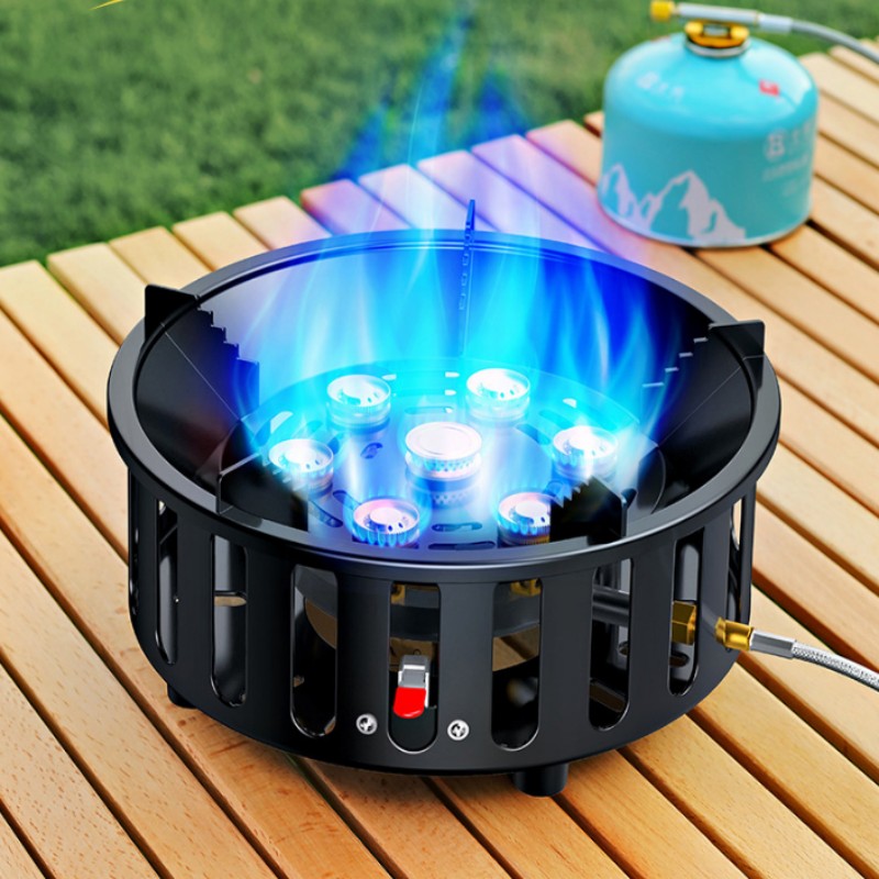High-Power 7-Core 21000W Porta - Camping Cooking Fire Stove recension och pris