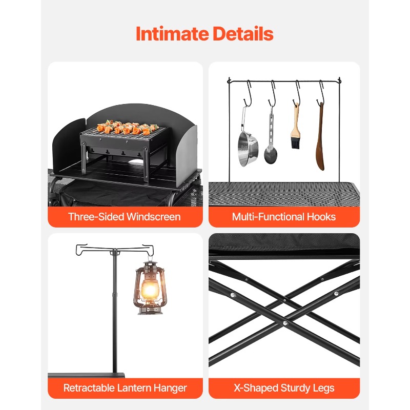 【Hot】VEVOR Camping Kitchen Tab - Camping Cooking Cupboard recension och pris