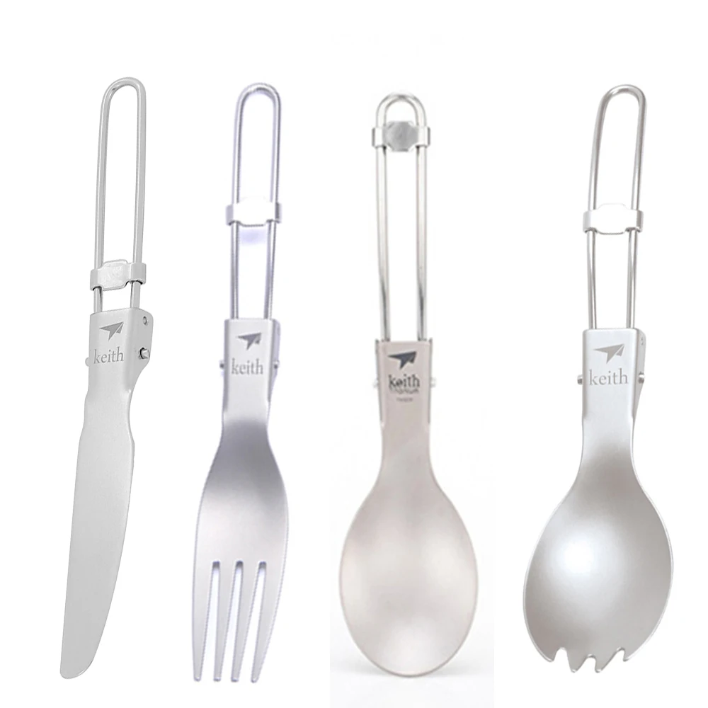 Keith Outdoor Titanium Folding - Camp Spork Set recension och pris
