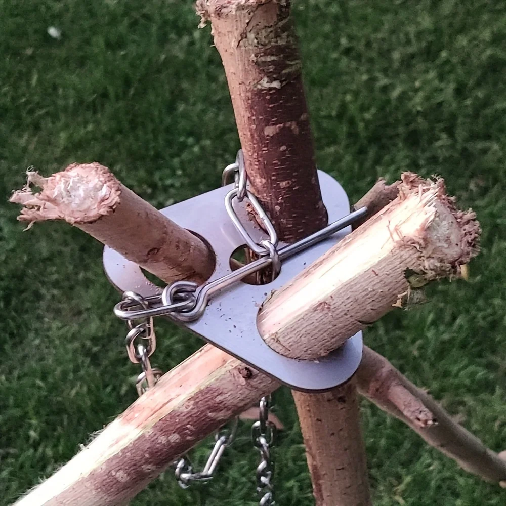 Outdoor BBQ Tripod Portable De - Camping Cooking Hanger recension och pris
