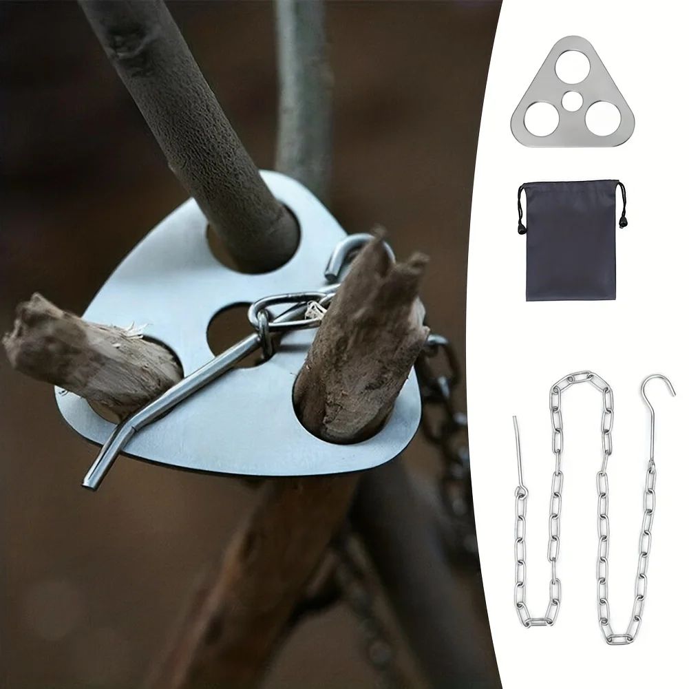 Outdoor BBQ Tripod Portable De - Camping Cooking Hanger recension och pris