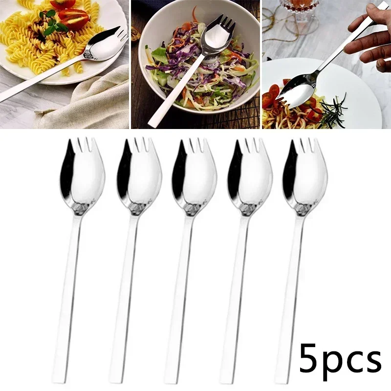 5pcs Spork Set Soup Spoon Tabl - Camp Spork Set recension och pris