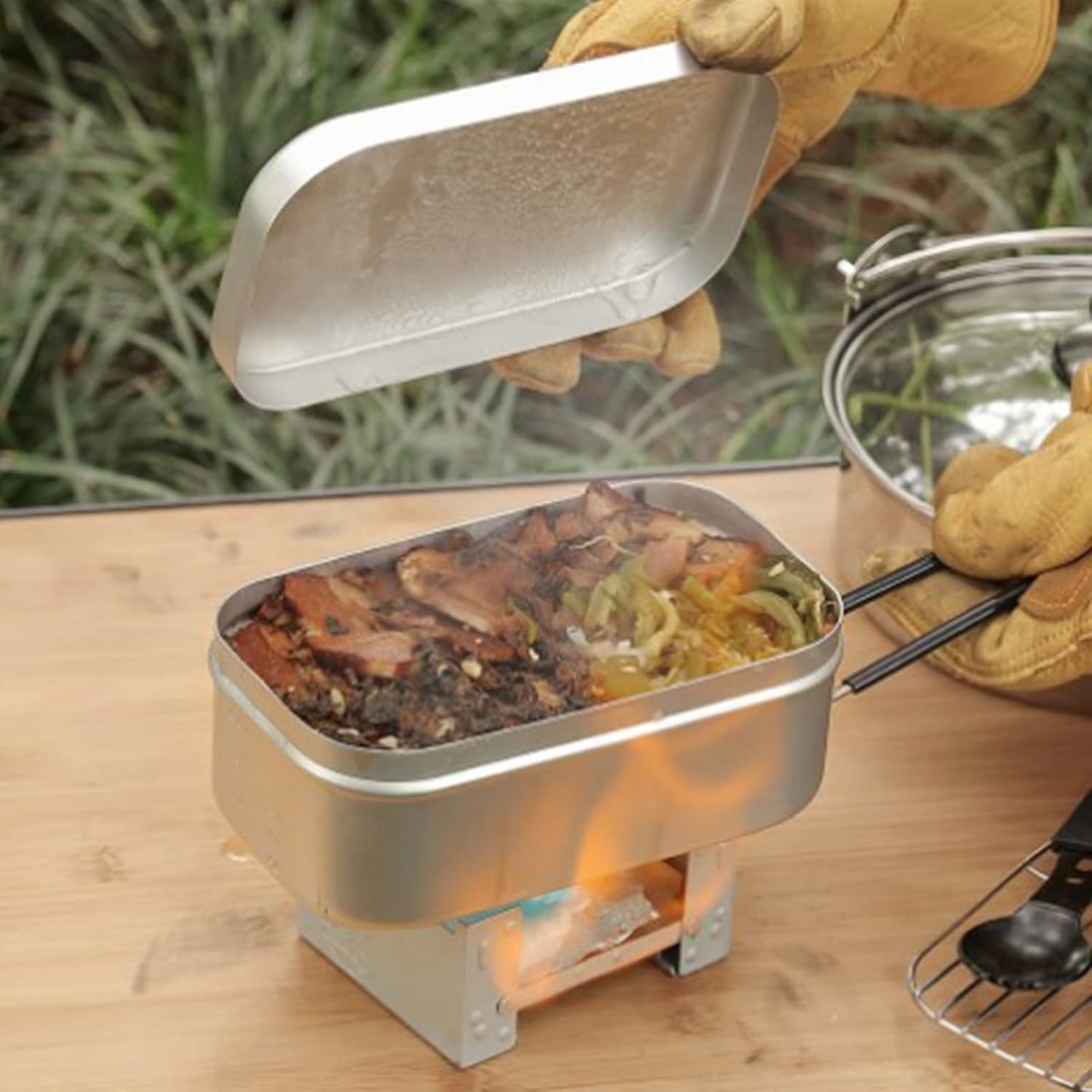 Foldable Bento Box Handle, Lun - Camping Outdoor Cooking Set recension och pris