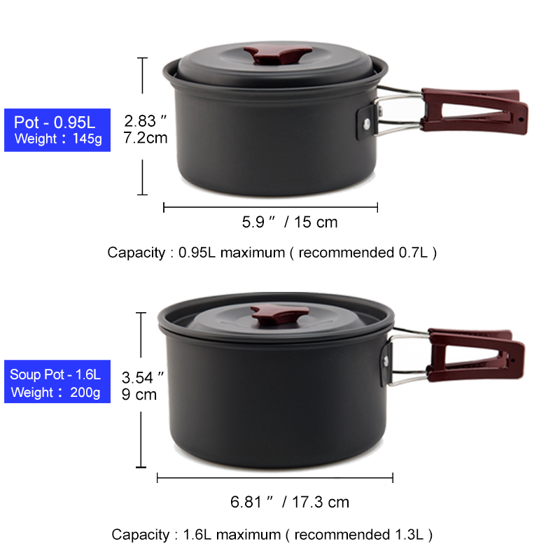 Widesea Camping Cookware Set O - Camping Cooking All In One recension och pris