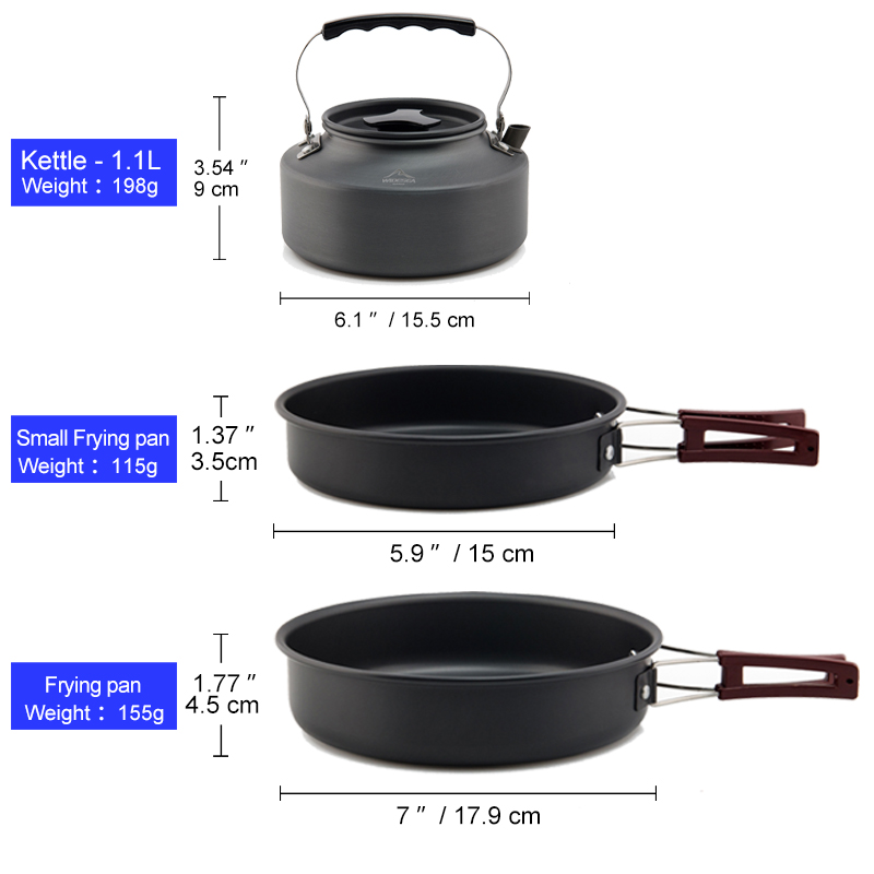Widesea Camping Cookware Set O - Camping Cooking All In One recension och pris