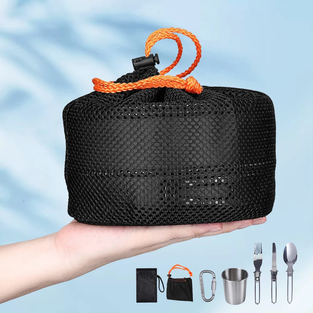 Camping Cookware Kit Kettle Po - Camping Outdoor Cooking Set recension och pris