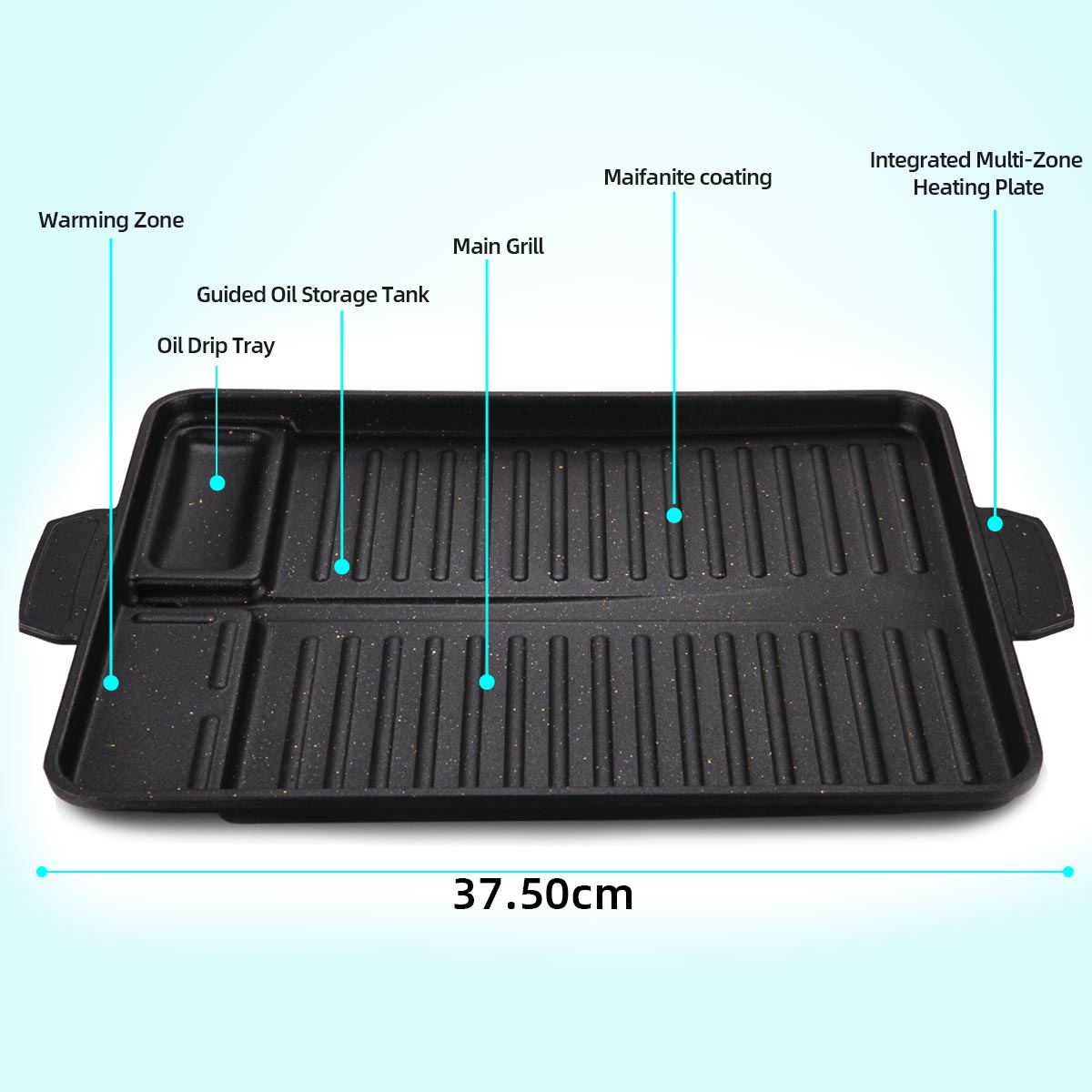 Korean Grill Meat Plate Alumin - Camping Cooking Cupboard recension och pris