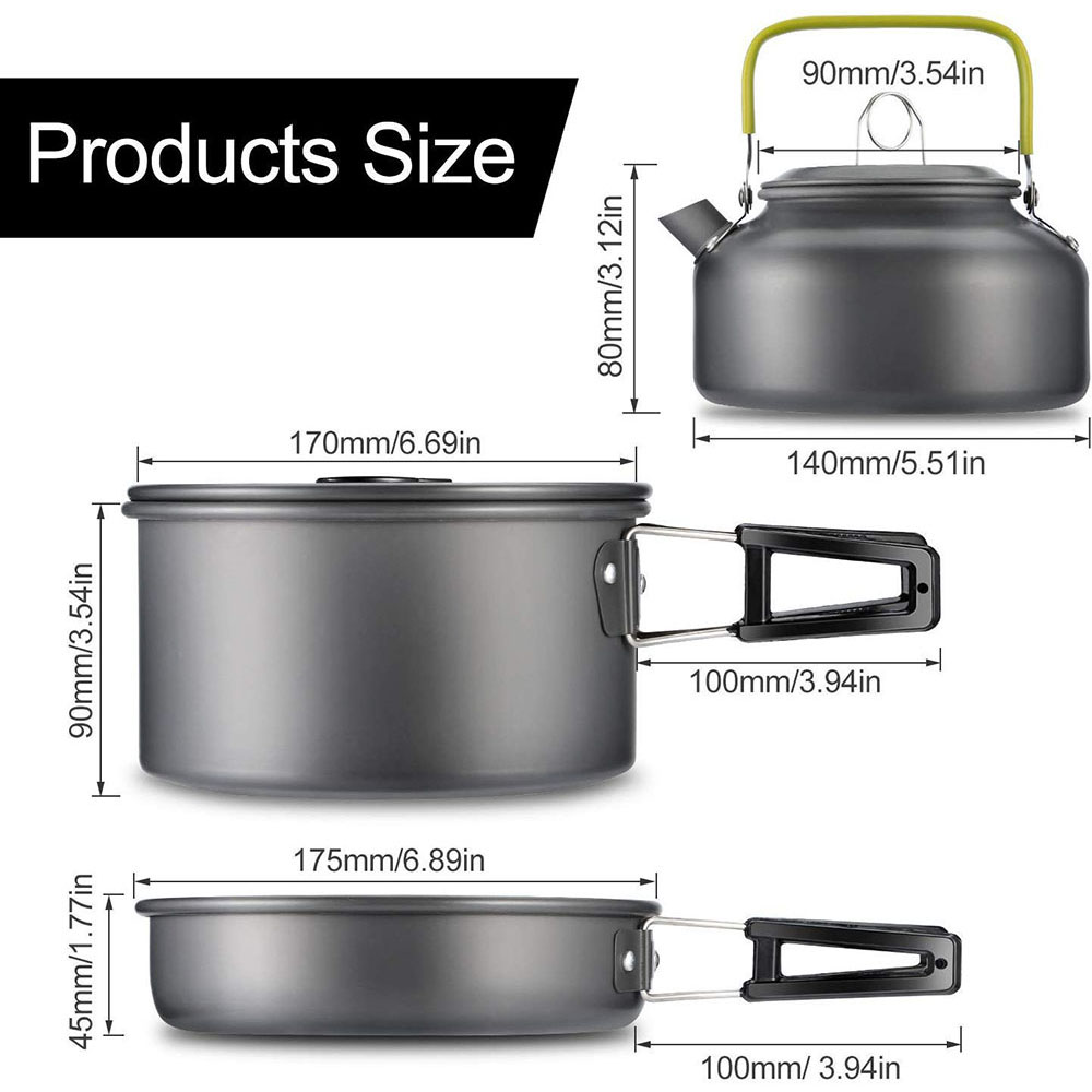 Outdoor Camping Cookware Set M - Camping Outdoor Cooking Set recension och pris