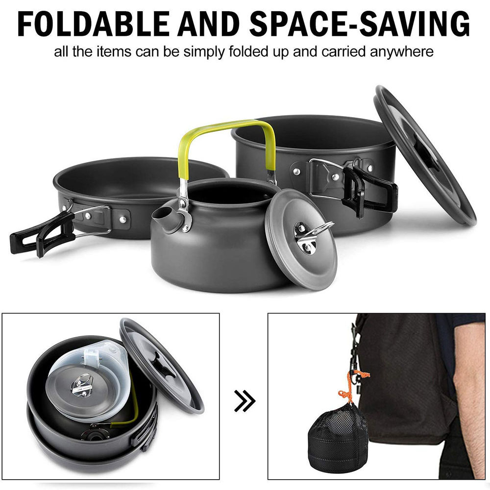 Outdoor Camping Cookware Set M - Camping Outdoor Cooking Set recension och pris