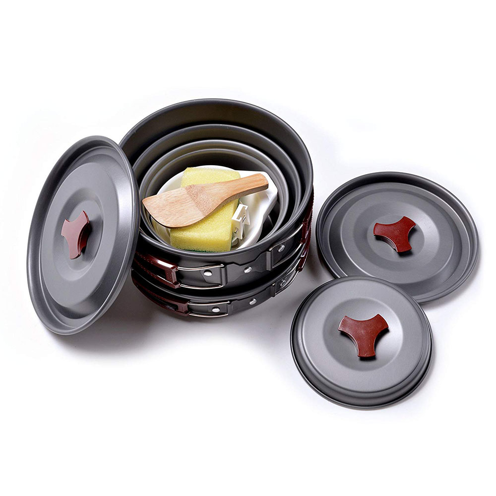 Outdoor Camping Cookware Kit N - Camping Cooking Pots And Pans recension och pris