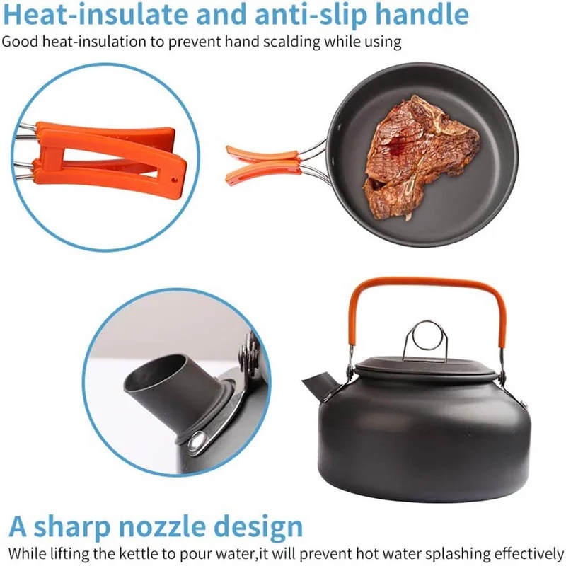 Camping Cooking set Camping Co - Camping Cooking Pots And Pans recension och pris